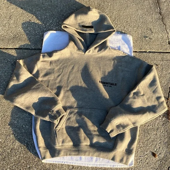Grey Essentials Hoodie - Picture 2 of 4